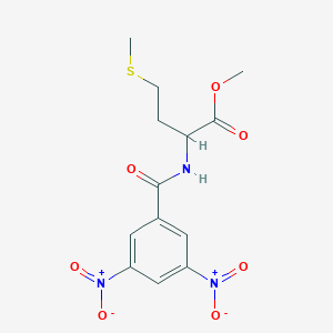 molecular formula C13H15N3O7S B5051094 methyl N-[(3,5-dinitrophenyl)carbonyl]methioninate 