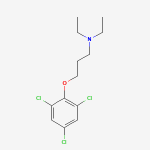 molecular formula C13H18Cl3NO B5051265 N,N-diethyl-3-(2,4,6-trichlorophenoxy)propan-1-amine 
