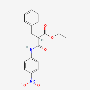 molecular formula C18H18N2O5 B5051299 Ethyl 2-benzyl-3-(4-nitroanilino)-3-oxopropanoate 