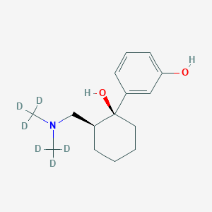 molecular formula C15H23NO2 B050513 3-[(1S,2S)-2-[[Bis(trideuteriomethyl)amino]methyl]-1-hydroxycyclohexyl]phenol CAS No. 1109218-03-2