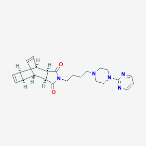 molecular formula C24H29N5O2 B050514 Zalospirone CAS No. 114298-18-9