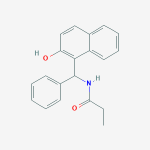 molecular formula C20H19NO2 B5051488 N-[(2-hydroxynaphthalen-1-yl)(phenyl)methyl]propanamide 