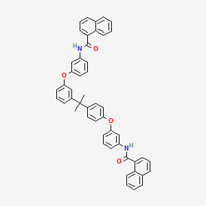 molecular formula C49H38N2O4 B5051502 N-[3-[4-[2-[3-[3-(naphthalene-1-carbonylamino)phenoxy]phenyl]propan-2-yl]phenoxy]phenyl]naphthalene-1-carboxamide 