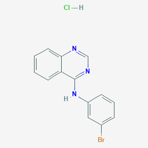 molecular formula C14H11BrClN3 B5051837 N-(3-bromophenyl)quinazolin-4-amine;hydrochloride 