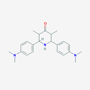 molecular formula C23H31N3O B5051916 2,6-Bis[4-(dimethylamino)phenyl]-3,5-dimethylpiperidin-4-one 