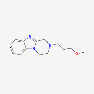 molecular formula C14H19N3O B5052089 2-(3-Methoxypropyl)-1,2,3,4-tetrahydropyrazino[1,2-A][1,3]benzimidazole 