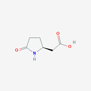 molecular formula C6H9NO3 B050523 (S)-2-(5-Oxopyrrolidin-2-yl)acetic acid CAS No. 61884-75-1