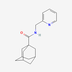 molecular formula C17H22N2O B5052324 N-(2-Pyridinylmethyl)adamantane-1-carboxamide CAS No. 121768-38-5