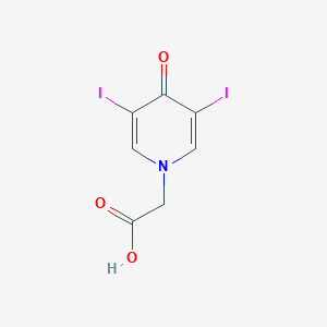 molecular formula C7H5I2NO3 B050524 Pelvirinic acid CAS No. 101-29-1