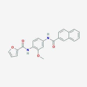 molecular formula C23H18N2O4 B505247 N-[2-methoxy-4-(2-naphthoylamino)phenyl]-2-furamide 