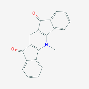 molecular formula C20H13NO2 B050525 2-Methyl-2-azapentacyclo[11.7.0.03,11.04,9.015,20]icosa-1(13),3(11),4,6,8,15,17,19-octaene-10,14-dione CAS No. 115740-46-0