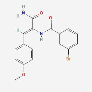 molecular formula C17H15BrN2O3 B5052543 N-[(Z)-3-amino-1-(4-methoxyphenyl)-3-oxoprop-1-en-2-yl]-3-bromobenzamide 