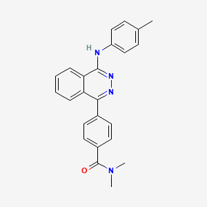 molecular formula C24H22N4O B5052854 N,N-dimethyl-4-{4-[(4-methylphenyl)amino]phthalazin-1-yl}benzamide 