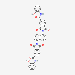 molecular formula C40H24N4O8 B5053240 N-(2-hydroxyphenyl)-2-[5-[5-[(2-hydroxyphenyl)carbamoyl]-1,3-dioxoisoindol-2-yl]naphthalen-1-yl]-1,3-dioxoisoindole-5-carboxamide 