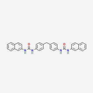 molecular formula C35H28N4O2 B5053452 1-Naphthalen-2-yl-3-[4-[[4-(naphthalen-2-ylcarbamoylamino)phenyl]methyl]phenyl]urea 