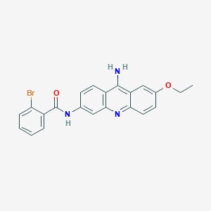 molecular formula C22H18BrN3O2 B5053482 N-(9-amino-7-ethoxyacridin-3-yl)-2-bromobenzamide 