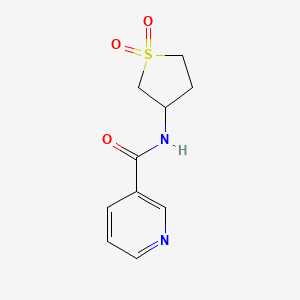 molecular formula C10H12N2O3S B5053487 N-(1,1-dioxothiolan-3-yl)pyridine-3-carboxamide 