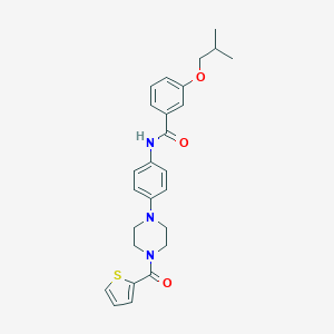 3-isobutoxy-N-{4-[4-(2-thienylcarbonyl)-1-piperazinyl]phenyl}benzamide