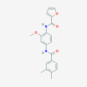 N-{4-[(3,4-dimethylbenzoyl)amino]-2-methoxyphenyl}-2-furamide