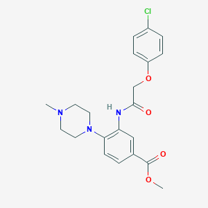 Methyl 3-[[2-(4-chlorophenoxy)acetyl]amino]-4-(4-methylpiperazin-1-yl)benzoate