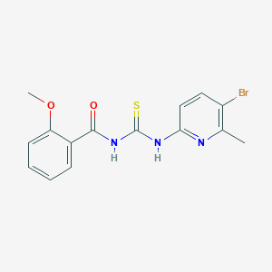 N-[(5-bromo-6-methylpyridin-2-yl)carbamothioyl]-2-methoxybenzamide