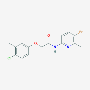 N-(5-bromo-6-methylpyridin-2-yl)-2-(4-chloro-3-methylphenoxy)acetamide