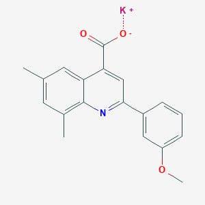molecular formula C19H16KNO3 B5053916 Potassium;2-(3-methoxyphenyl)-6,8-dimethylquinoline-4-carboxylate 