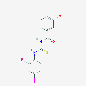 N-[(2-fluoro-4-iodophenyl)carbamothioyl]-3-methoxybenzamide