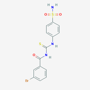 4-({[(3-Bromobenzoyl)amino]carbothioyl}amino)benzenesulfonamide