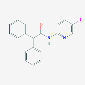 molecular formula C19H15IN2O B505402 N-(5-iodopyridin-2-yl)-2,2-diphenylacetamide 
