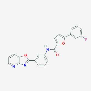 5-(3-fluorophenyl)-N-(3-[1,3]oxazolo[4,5-b]pyridin-2-ylphenyl)-2-furamide