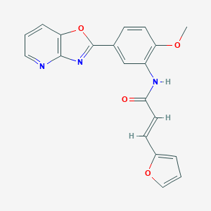 3-(2-furyl)-N-(2-methoxy-5-[1,3]oxazolo[4,5-b]pyridin-2-ylphenyl)acrylamide