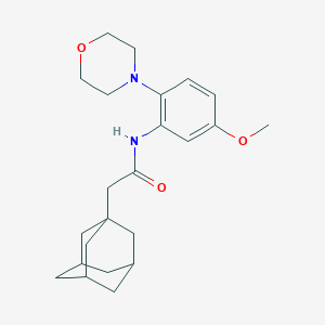 2-(1-adamantyl)-N-[5-methoxy-2-(4-morpholinyl)phenyl]acetamide