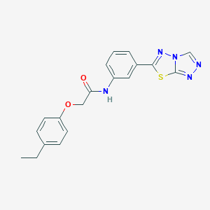 2-(4-ethylphenoxy)-N-[3-([1,2,4]triazolo[3,4-b][1,3,4]thiadiazol-6-yl)phenyl]acetamide