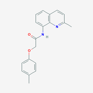 molecular formula C19H18N2O2 B505464 2-(4-methylphenoxy)-N-(2-methylquinolin-8-yl)acetamide 