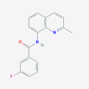 3-fluoro-N-(2-methylquinolin-8-yl)benzamide