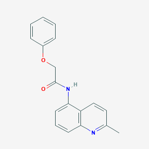molecular formula C18H16N2O2 B505468 N-(2-methylquinolin-5-yl)-2-phenoxyacetamide 