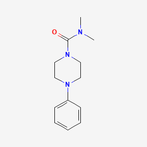 molecular formula C13H19N3O B5054687 N,N-dimethyl-4-phenylpiperazine-1-carboxamide 