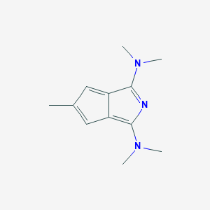 molecular formula C12H17N3 B050547 2-Azapentalene, 1,3-bis(dimethylamino)-5-methyl- CAS No. 113035-24-8