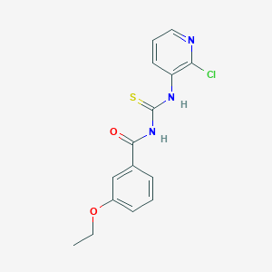 molecular formula C15H14ClN3O2S B505470 N-(2-chloro-3-pyridinyl)-N'-(3-ethoxybenzoyl)thiourea 