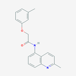 molecular formula C19H18N2O2 B505473 N-(2-methylquinolin-5-yl)-2-(m-tolyloxy)acetamide 