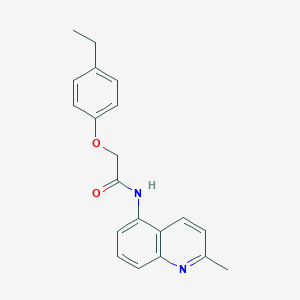 molecular formula C20H20N2O2 B505474 2-(4-ethylphenoxy)-N-(2-methyl-5-quinolinyl)acetamide 