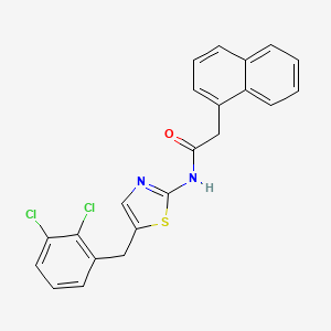 molecular formula C22H16Cl2N2OS B5054822 N-[5-[(2,3-dichlorophenyl)methyl]-1,3-thiazol-2-yl]-2-naphthalen-1-ylacetamide 