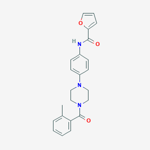 N-{4-[4-(2-methylbenzoyl)-1-piperazinyl]phenyl}-2-furamide