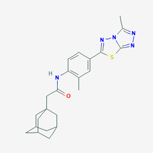 2-(1-adamantyl)-N-[2-methyl-4-(3-methyl[1,2,4]triazolo[3,4-b][1,3,4]thiadiazol-6-yl)phenyl]acetamide