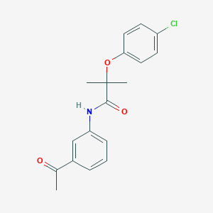 N-(3-acetylphenyl)-2-(4-chlorophenoxy)-2-methylpropanamide
