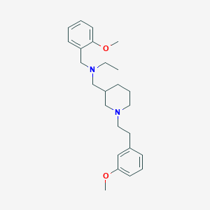 molecular formula C25H36N2O2 B5055480 N-(2-methoxybenzyl)-N-({1-[2-(3-methoxyphenyl)ethyl]-3-piperidinyl}methyl)ethanamine 