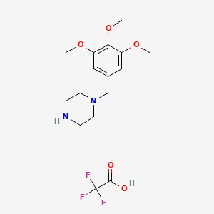 molecular formula C16H23F3N2O5 B5055587 1-(3,4,5-trimethoxybenzyl)piperazine trifluoroacetate 
