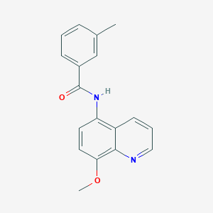 molecular formula C18H16N2O2 B5056023 N-(8-methoxyquinolin-5-yl)-3-methylbenzamide 
