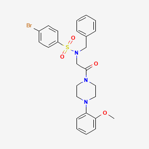 molecular formula C26H28BrN3O4S B5056134 N-benzyl-4-bromo-N-{2-[4-(2-methoxyphenyl)piperazin-1-yl]-2-oxoethyl}benzenesulfonamide 